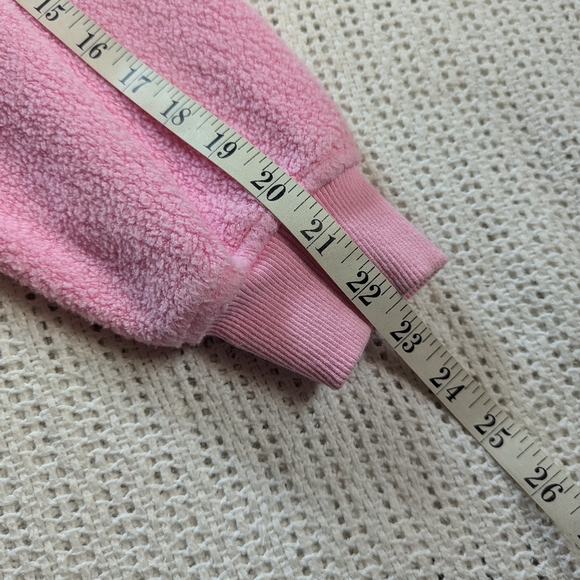 VTG OH BOY! Bubblegum Pink Crew Neck Sweater Women's Small Medium Cotton Pocket - Picture 8 of 10